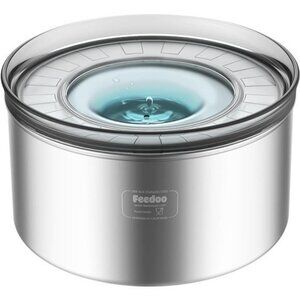 1Gallon Dog Water Bowl, 3.8L No Spill Water Bowl, Stainless Steel Spill Proof